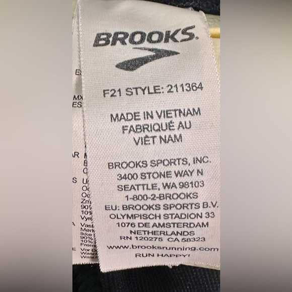 Brooks Men’s Black Joggers Size L - Picture 7 of 8